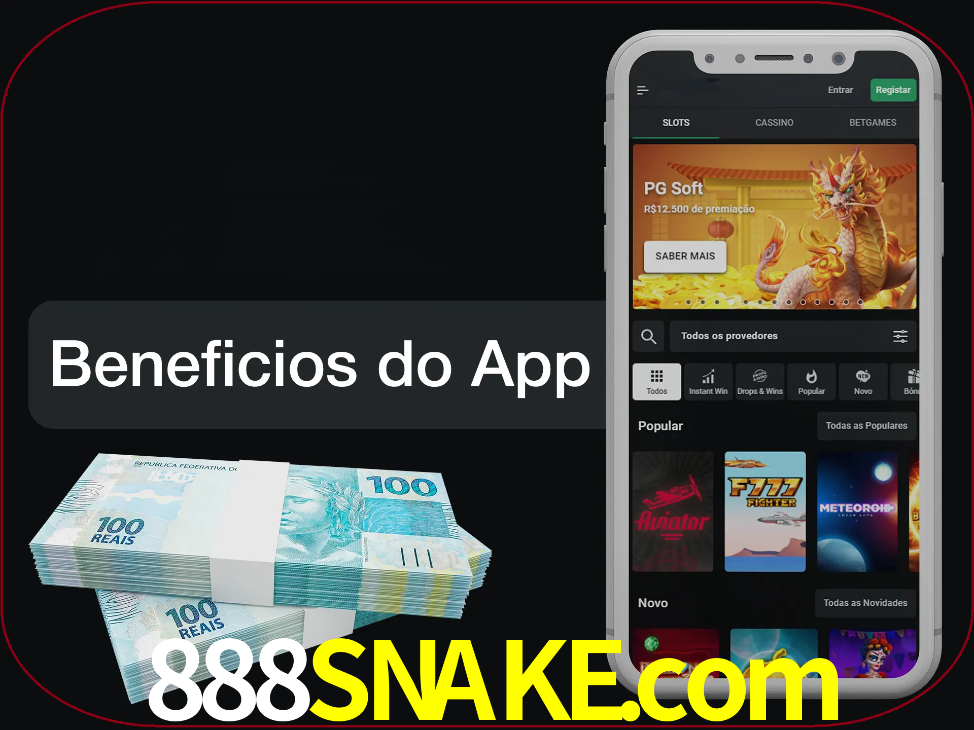 Obtenha todos os benefícios usando o aplicativo.
