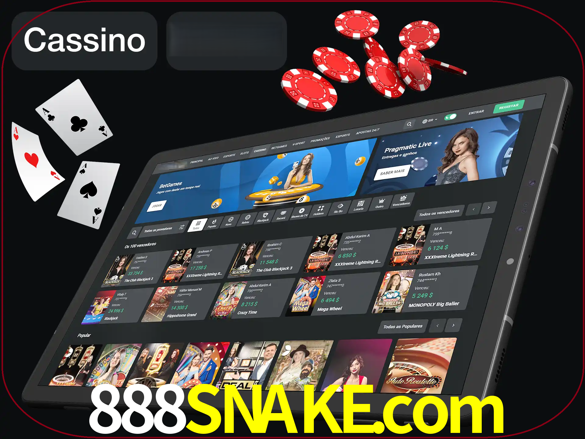 Jogue vários jogos de cassino em nosso cassino.