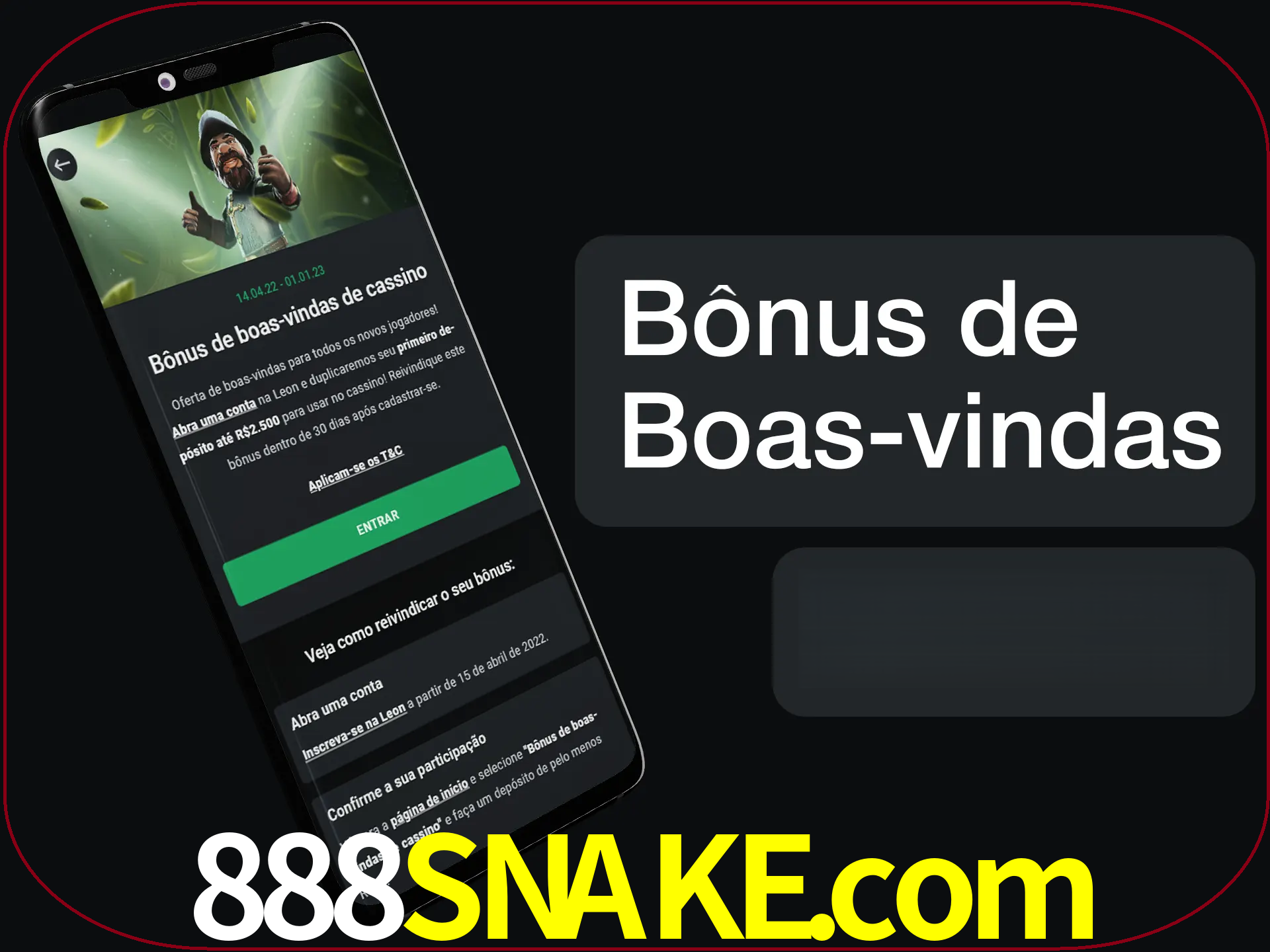 Não se esqueça de usar o bônus de boas-vindas.