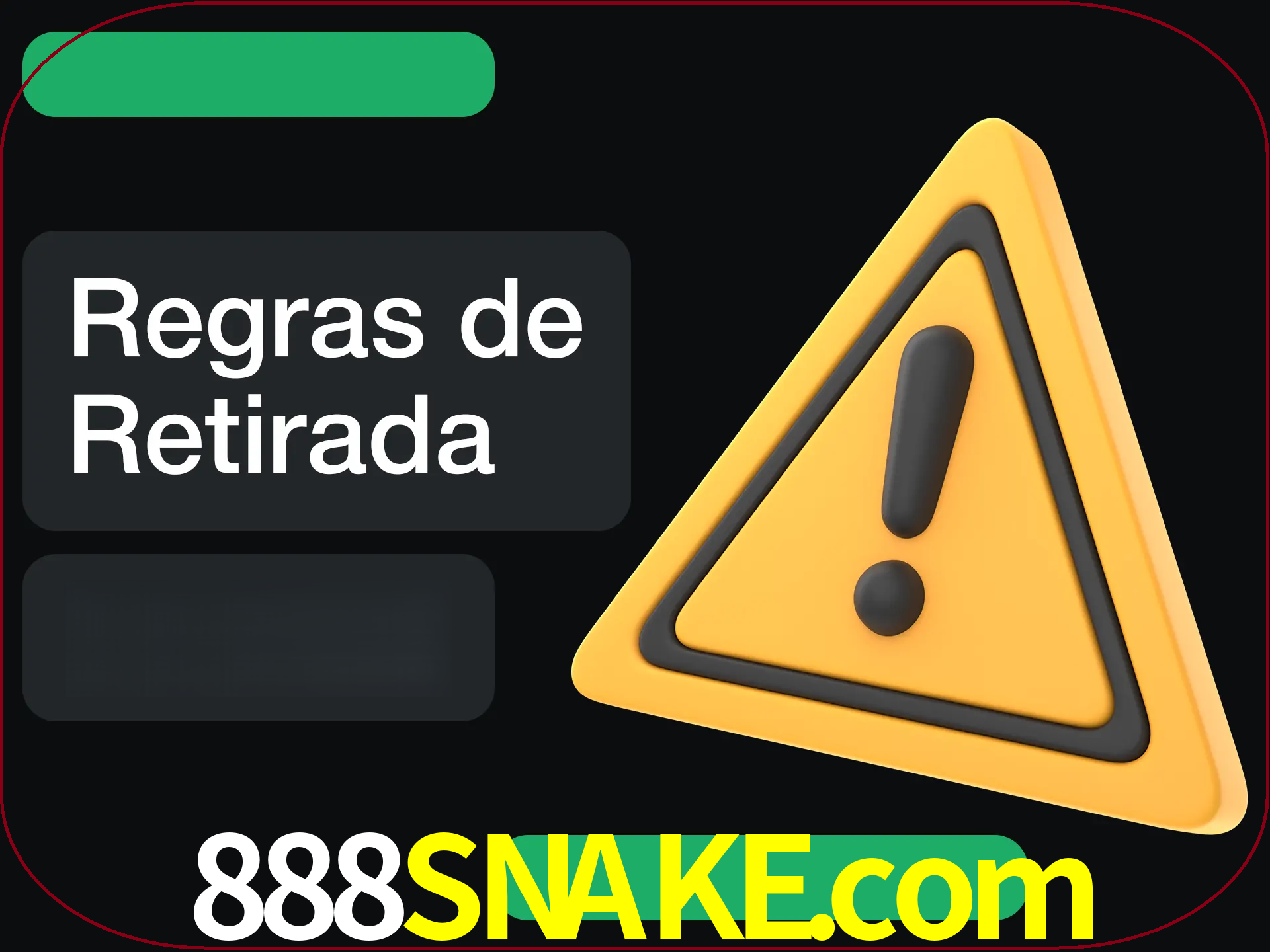 Leia as regras antes de fazer primeiro comdawal.